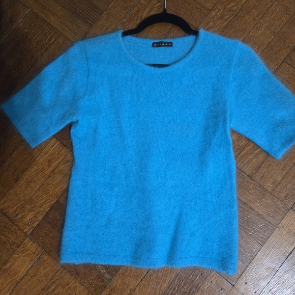 Grinda Angora Plush Shortsleeve Sweater Sz Med Nwot Hp🔥🔥🔥 - Picture 2 of 5